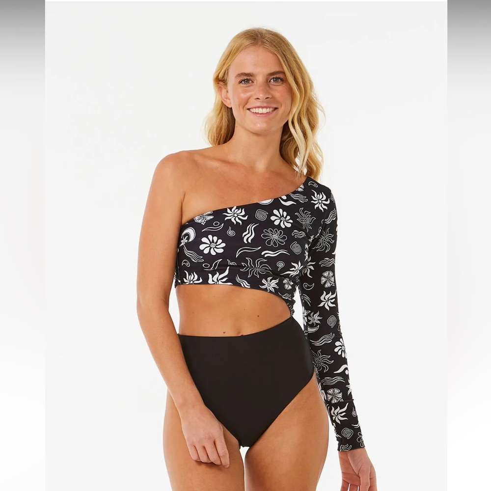 Rip Curl Holiday One Shoulder Swimsuit - Size XL